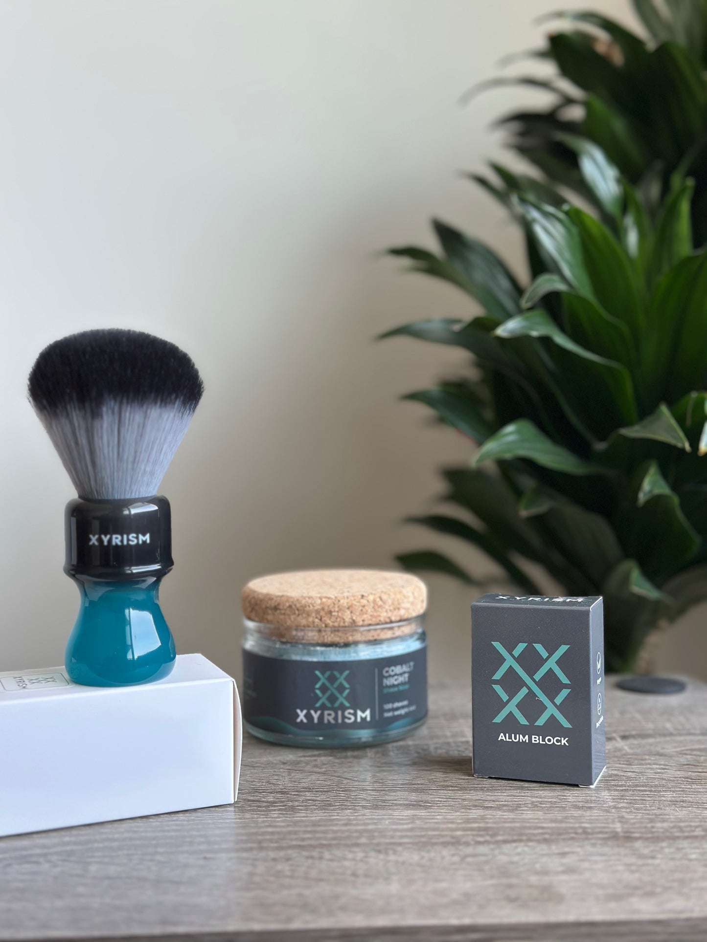 Starter Kit: Shaving Soap, Alum Block, Brush