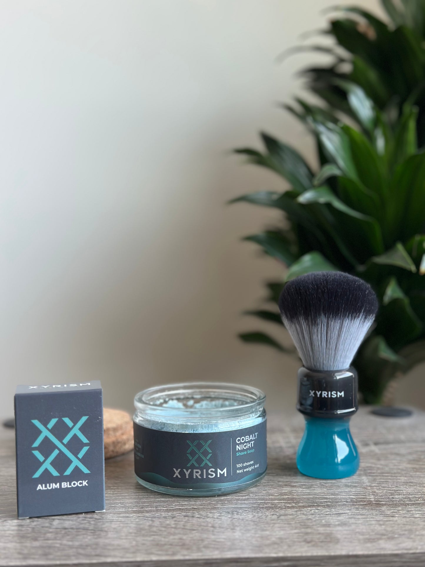 Starter Kit: Shaving Soap, Alum Block, Brush